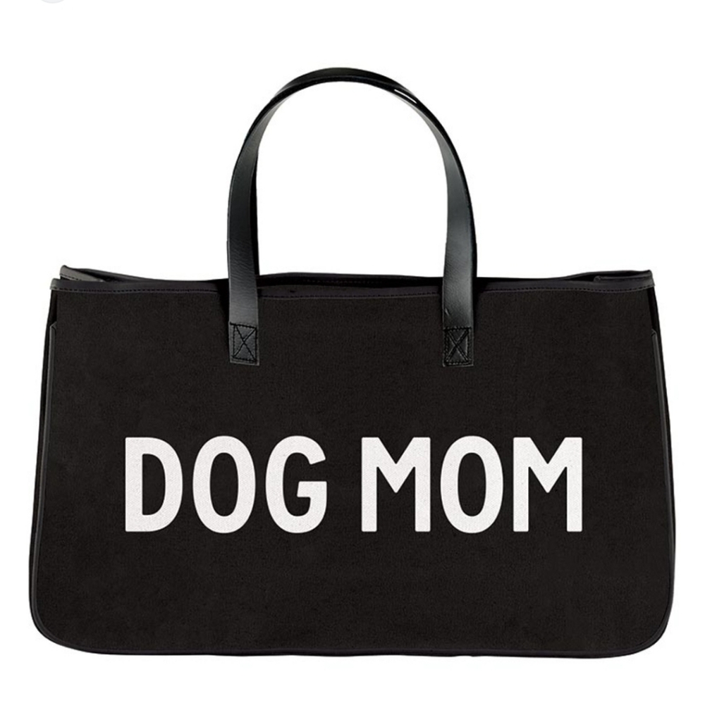Santa Barbara Tote Dog Mom Black